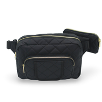 Jetsetter Mini Diaper Bag with Wipes Pocket – Black