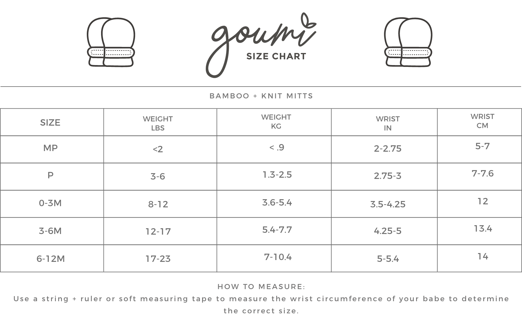 Stay On Baby Mitts - Storm Gray
