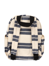 Kids Backpack (Navy Striped Canvas)