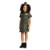 Dress Up America Fighter Pilot Costume Dress - Kids