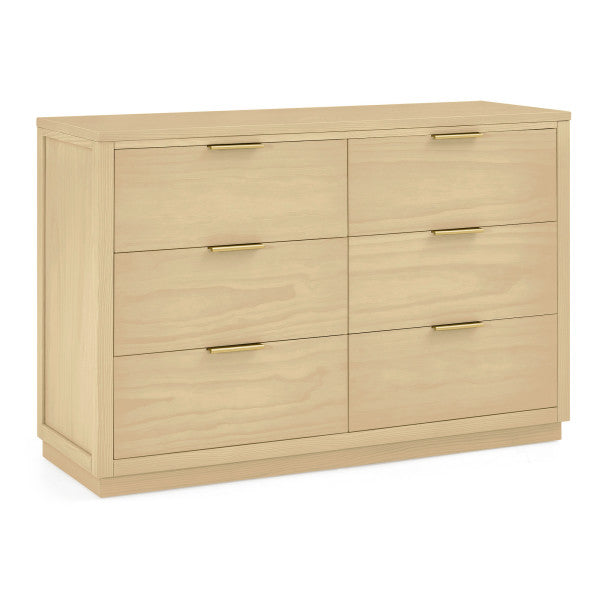 Delta Children Forever 6-Drawer Dresser with Interlocking Drawers | Naturals Collection