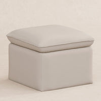 Babyletto Cali Storage Ottoman in Eco-Performance Fabric | Water Repellent & Stain Resistant