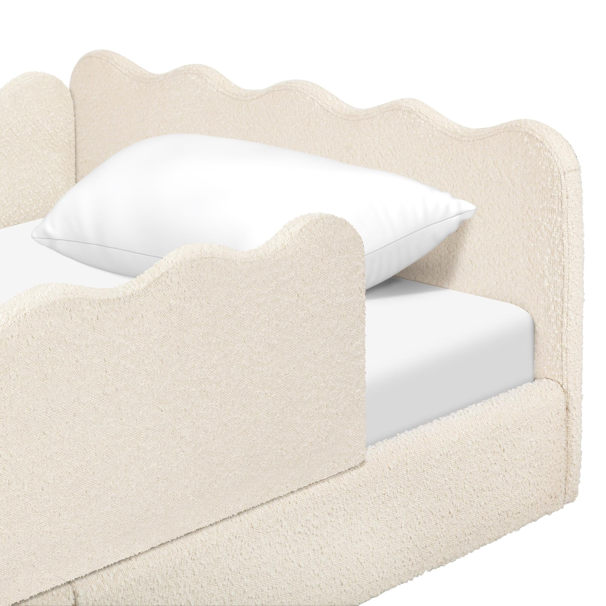 Babyletto Rizo Montessori-Inspired Twin Floor Bed with Guardrails
