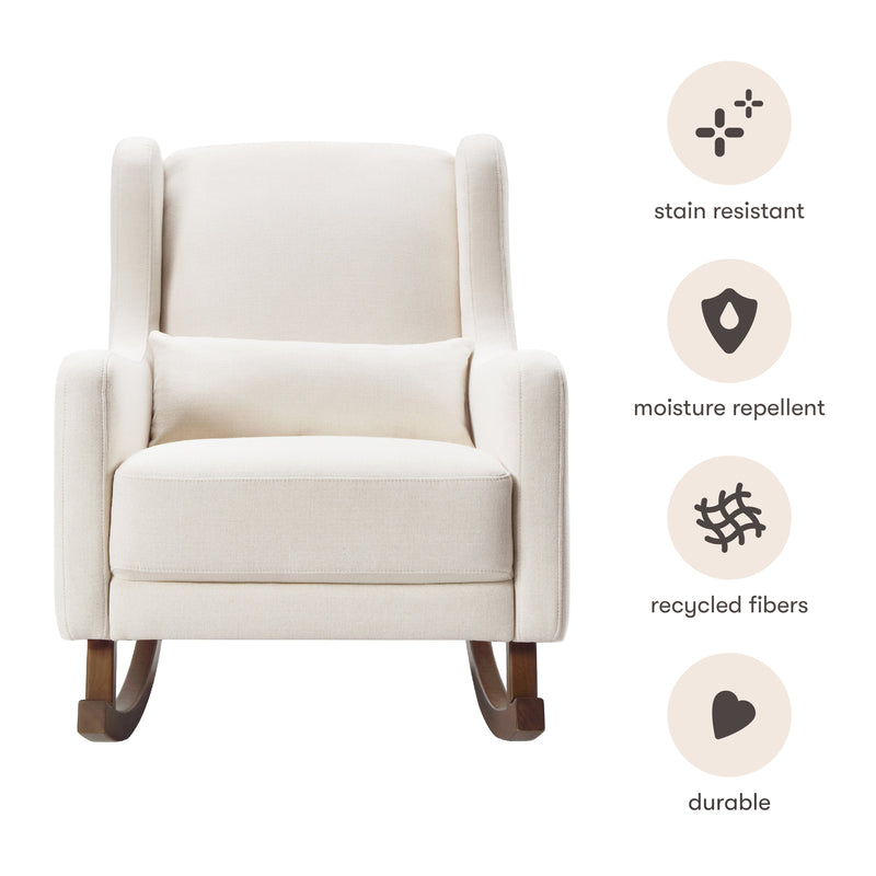 Babyletto Kai Rocker in Eco-Performance Fabric | Water Repellent & Stain Resistant