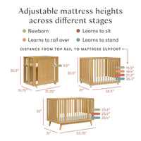 Babyletto Palma 8-in-1 Convertible All-Stages Crib with Bassinet & Toddler Bed Kits