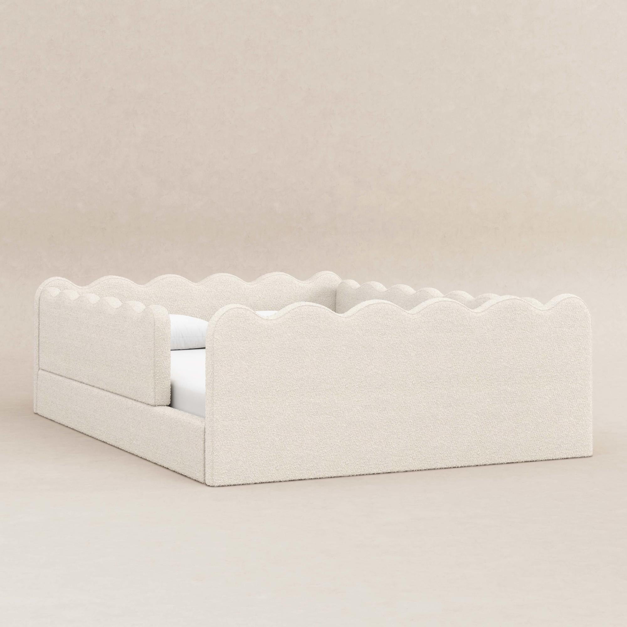 Babyletto Rizo Montessori-Inspired Full Floor Bed with Guardrails