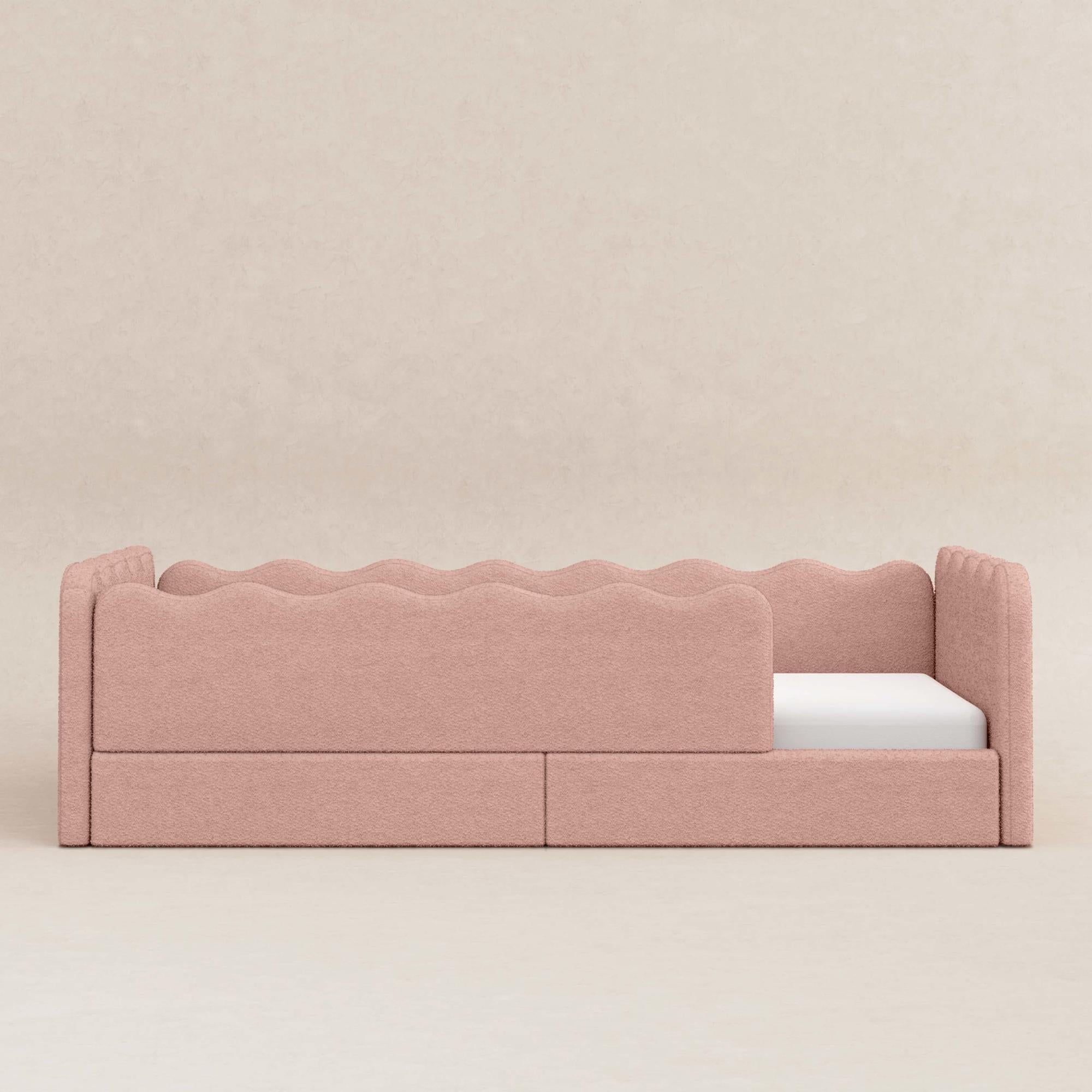 Babyletto Rizo Montessori-Inspired Twin Floor Bed with Guardrails