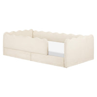 Babyletto Rizo Montessori-Inspired Twin Floor Bed with Guardrails