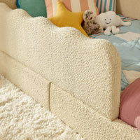 Babyletto Rizo Montessori-Inspired Twin Floor Bed with Guardrails