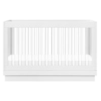 Babyletto Harlow Acrylic 3-in-1 Convertible Crib with Toddler Bed Conversion Kit