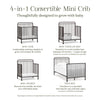 Namesake Winston 4-in-1 Convertible Mini Crib