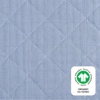 Babyletto Dewdrop Quilted Changing Pad Cover in GOTS Certified Organic Muslin Cotton
