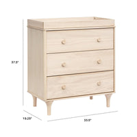 Babyletto Lolly 3-Drawer Changer Dresser with Removable Changing Tray (RTA)