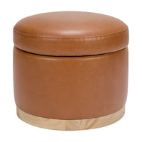 Babyletto Naka Storage Ottoman in Vegan Leather