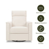 Namesake Willa Deluxe Power Recliner and Swivel Glider with Heat + Massage