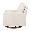 Babyletto Poe Channeled Swivel Glider in Eco-Performance Fabric | Water Repellent & Stain Resistant
