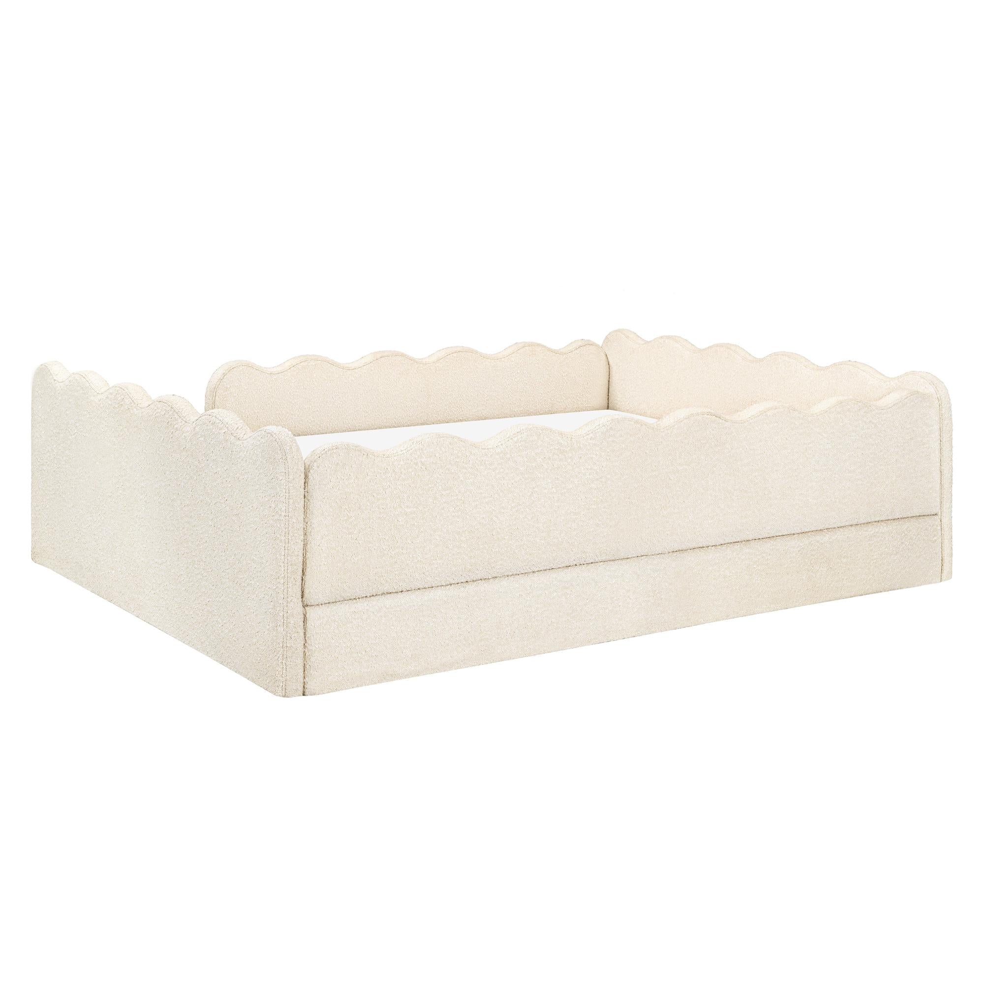 Babyletto Rizo Montessori-Inspired Full Floor Bed with Guardrails