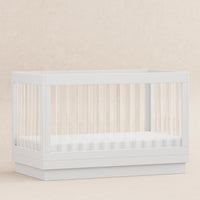 Babyletto Harlow Acrylic 3-in-1 Convertible Crib with Toddler Bed Conversion Kit