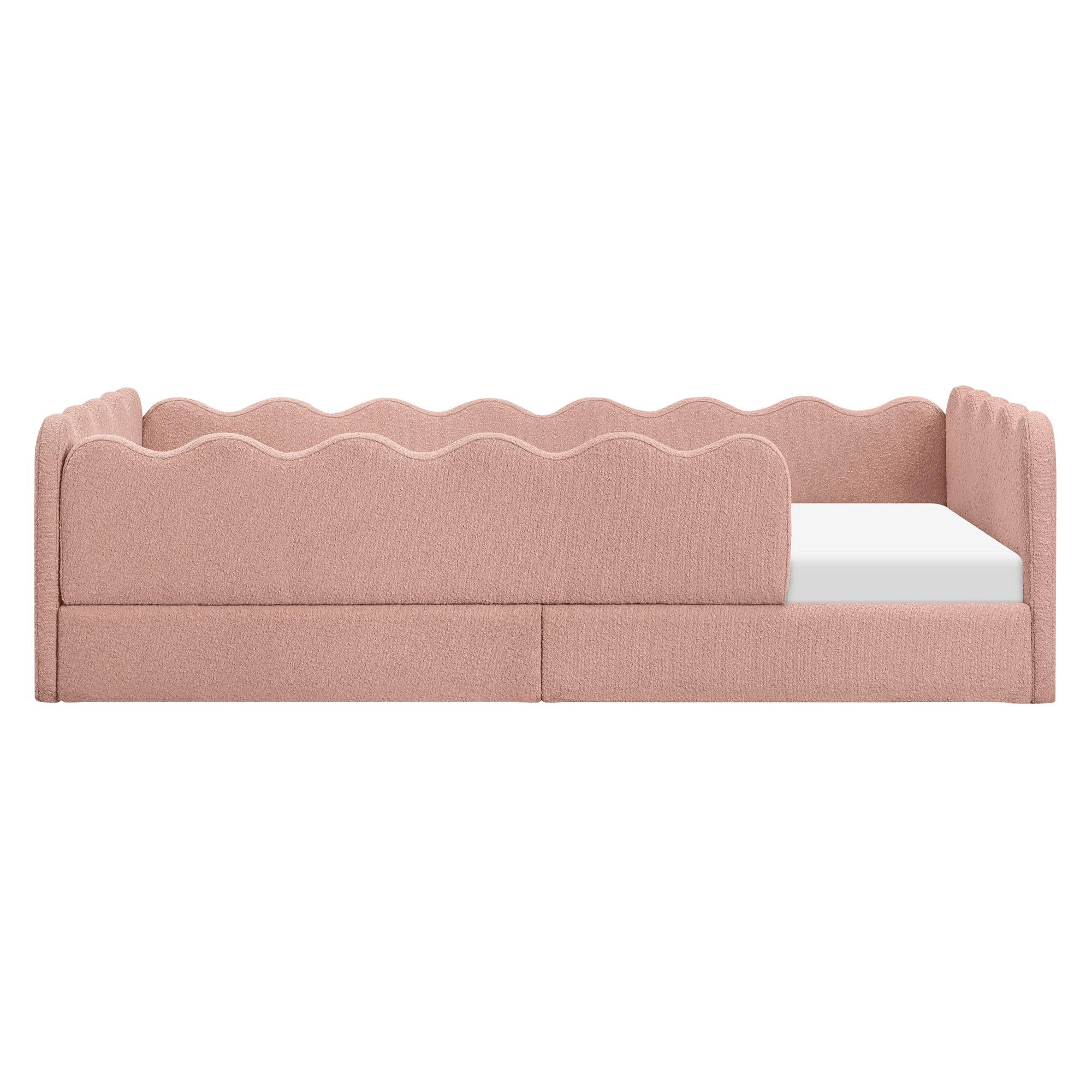 Babyletto Rizo Montessori-Inspired Twin Floor Bed with Guardrails