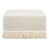 Namesake Crawford Gliding Ottoman | Boucle with Tassel Fringe