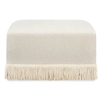 Namesake Crawford Gliding Ottoman | Boucle with Tassel Fringe