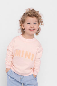 MINI Chenille Sweatshirt - Light Pink