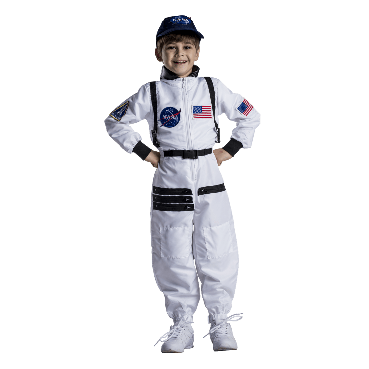 Dress Up America NASA Astronaut Costume White - Kids