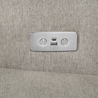 Namesake Harbour Electronic Recliner and Swivel Glider in Eco-Performance Fabric with USB port | Water Repellent & Stain Resistant