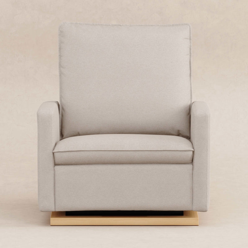 Babyletto Cali Pillowback Chair and a Half Glider in Eco-Performance Fabric | Water Repellent & Stain Resistant
