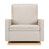 Babyletto Cali Pillowback Chair and a Half Glider in Eco-Performance Fabric | Water Repellent & Stain Resistant