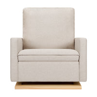 Babyletto Cali Pillowback Chair and a Half Glider in Eco-Performance Fabric | Water Repellent & Stain Resistant