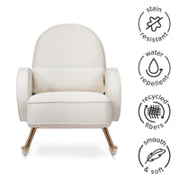 Babyletto Compass Rocker in Eco-Performance Fabric | Water Repellent & Stain Resistant