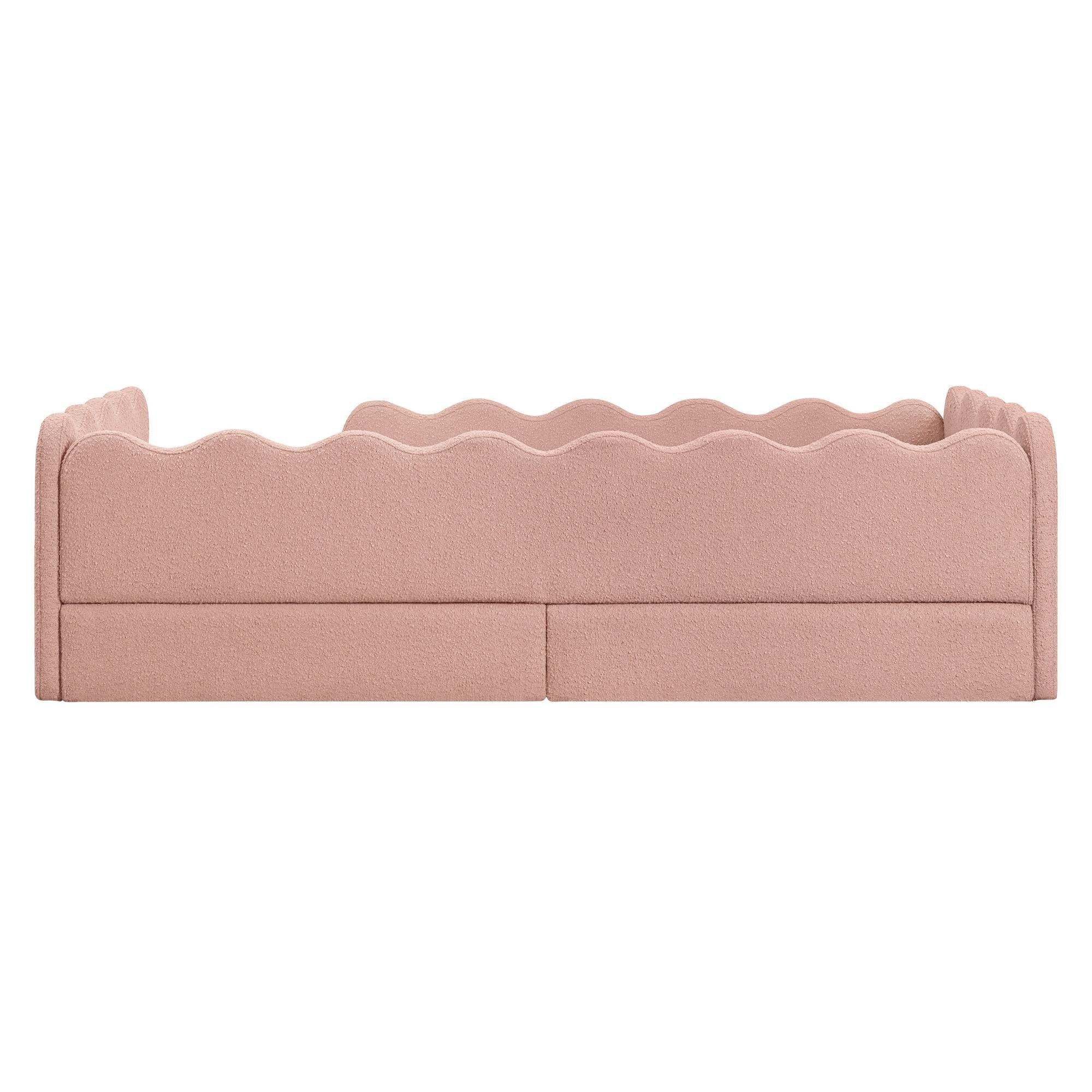 Babyletto Rizo Montessori-Inspired Twin Floor Bed with Guardrails