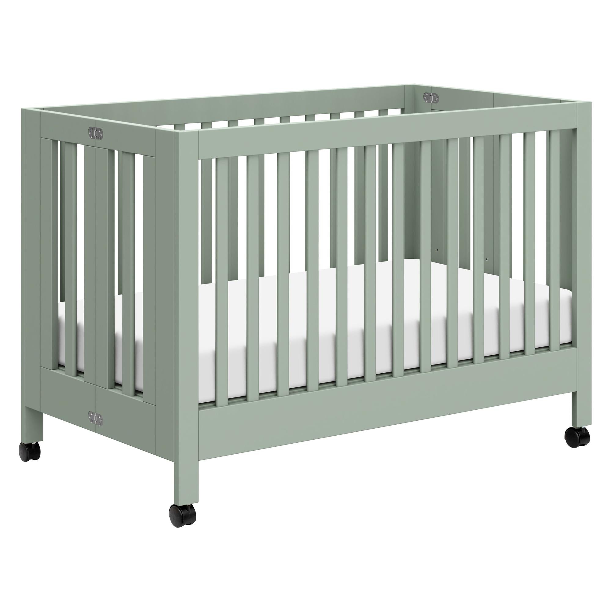 Babyletto Maki Portable Folding Crib with Toddler Bed Conversion Kit