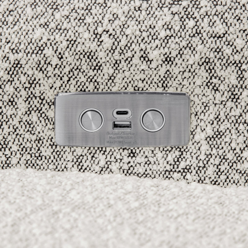 Monogram by Namesake Monroe Power Recliner and Swivel Glider in Boucle