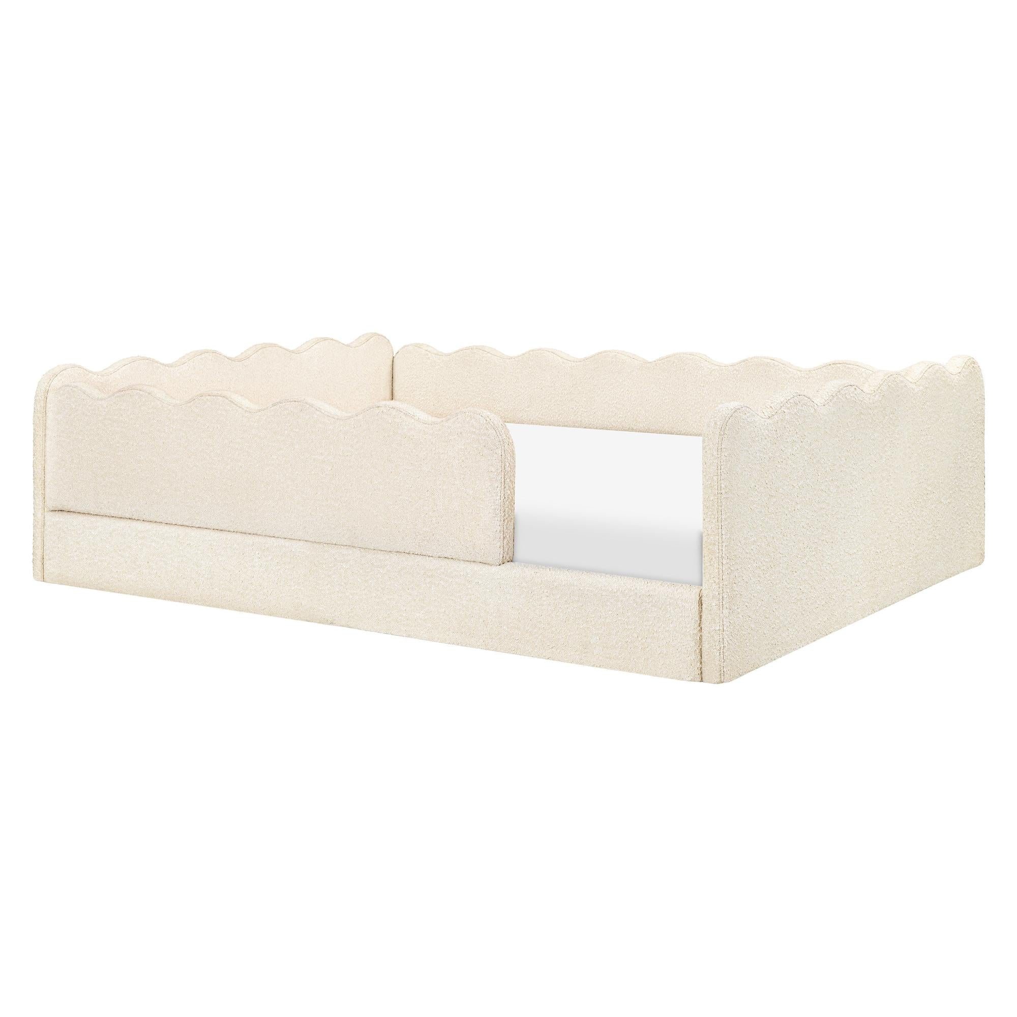 Babyletto Rizo Montessori-Inspired Full Floor Bed with Guardrails