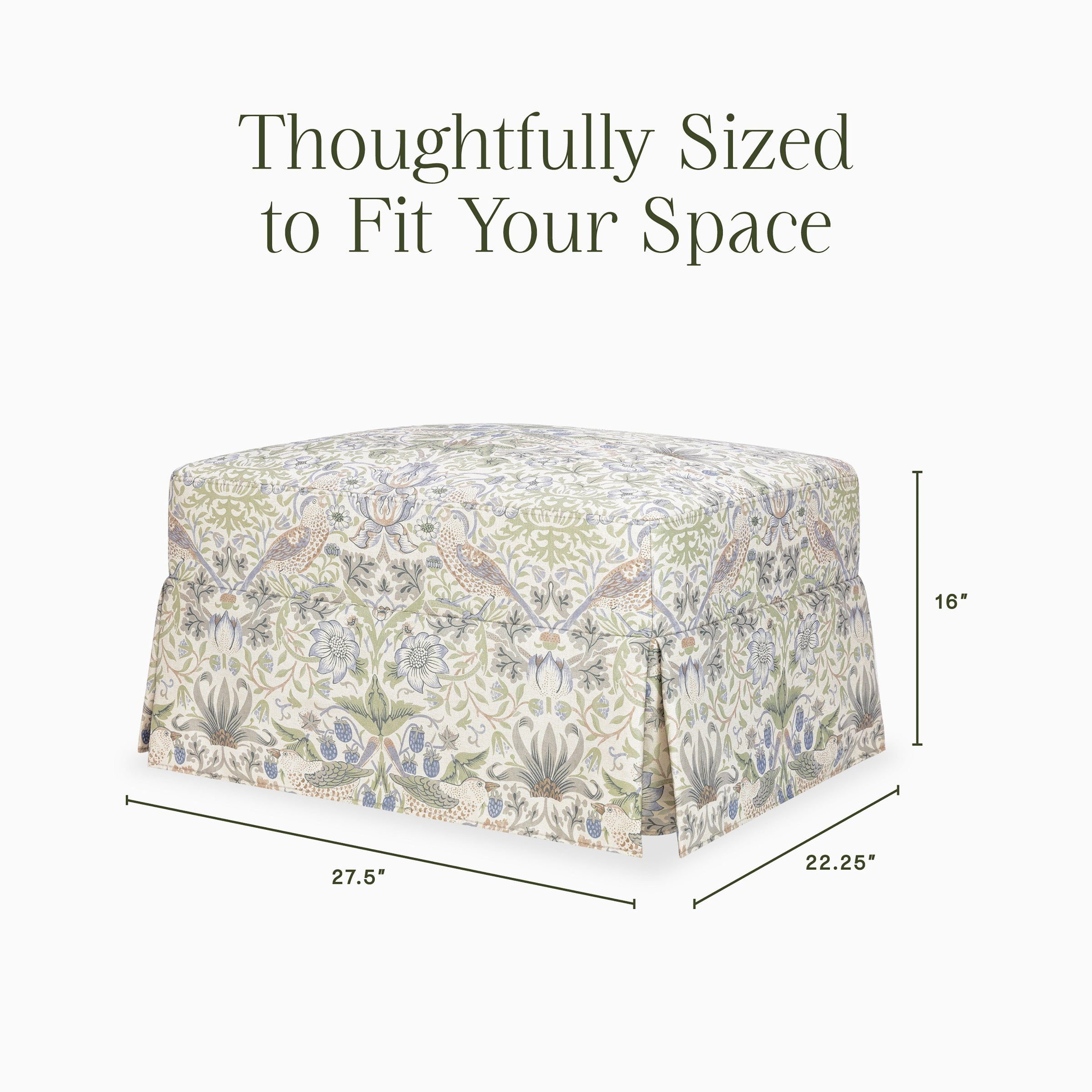 Morris & Co. x Namesake Crawford Gliding Ottoman