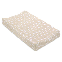 Babyletto Beach Bum Quilted Changing Pad Cover in GOTS Certified Organic Muslin Cotton