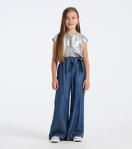 Hatley Girls Silver Shimmer Relaxed T-Shirt