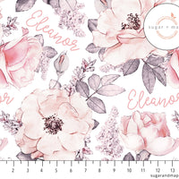 Sugar + Maple Personalized Stretchy Blanket | Wallpaper Floral