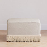 Namesake Crawford Gliding Ottoman | Boucle with Tassel Fringe
