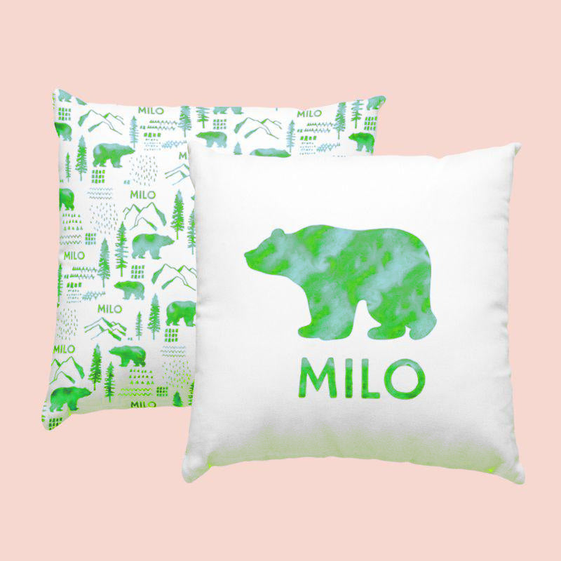 Sugar + Maple Custom Pillow | Centered Woodland