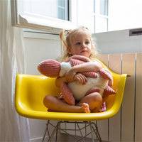 Les Deglingos Large Plush Animal | Pink Turtle