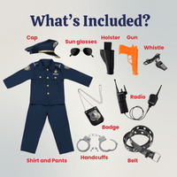 Dress Up America Police Officer Costume Set - Kids