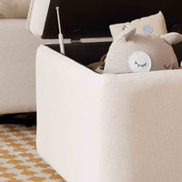Babyletto Cali Storage Ottoman in Eco-Performance Fabric | Water Repellent & Stain Resistant