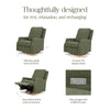 Namesake Crewe Electronic Recliner and Swivel Glider