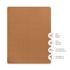 Babyletto Burnt Sienna All-Stages Midi Crib Sheet in GOTS Certified Organic Muslin Cotton