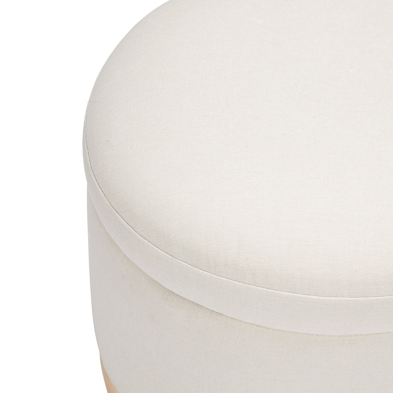 Babyletto Naka Storage Ottoman in Eco-Performance Fabric | Water Repellent & Stain Resistant