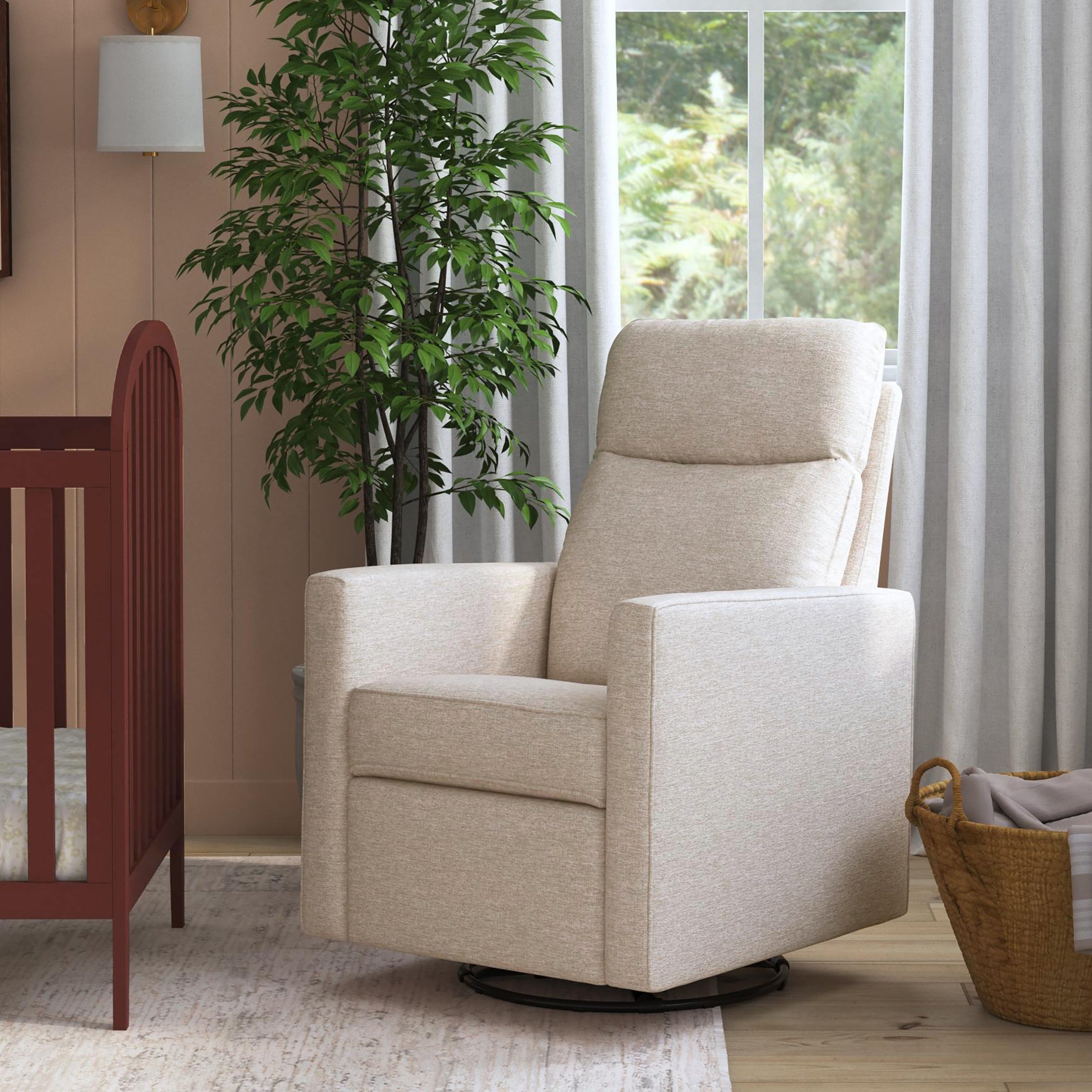 DaVinci Gabby Pillowback Swivel Glider