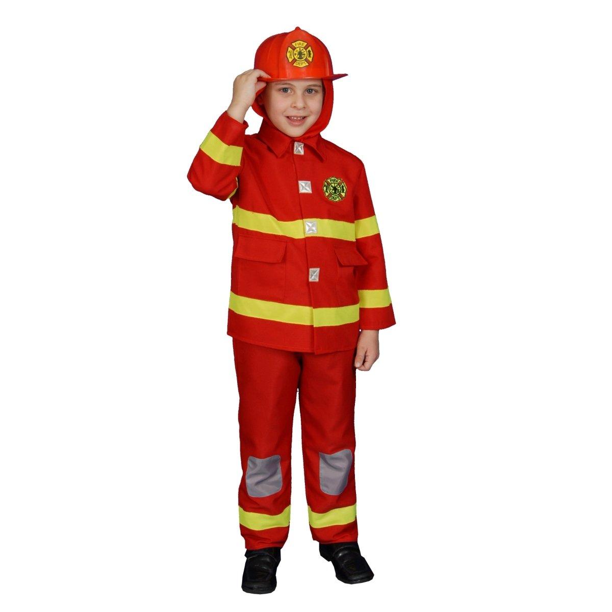 Dress Up America Red Firefighter Costume - Kids